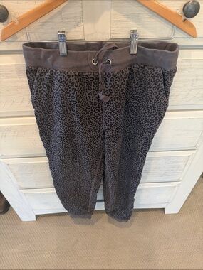 J. Crew Charcoal Leopard-Print Joggers